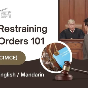 Restraining Orders 101 course banner
